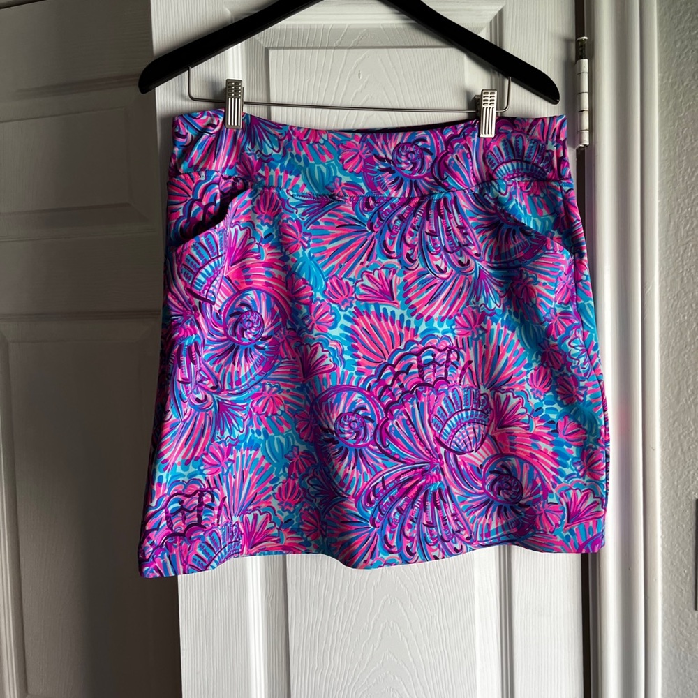 Lilli Pulitzer A Line Skort with pockets & classic style, tech fabric